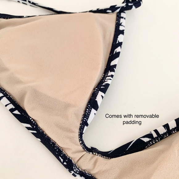 GAP | SWIMWEAR TROPICAL LEAF BIKINI SWIM TOP WITH PADDING - Picture 4 of 6